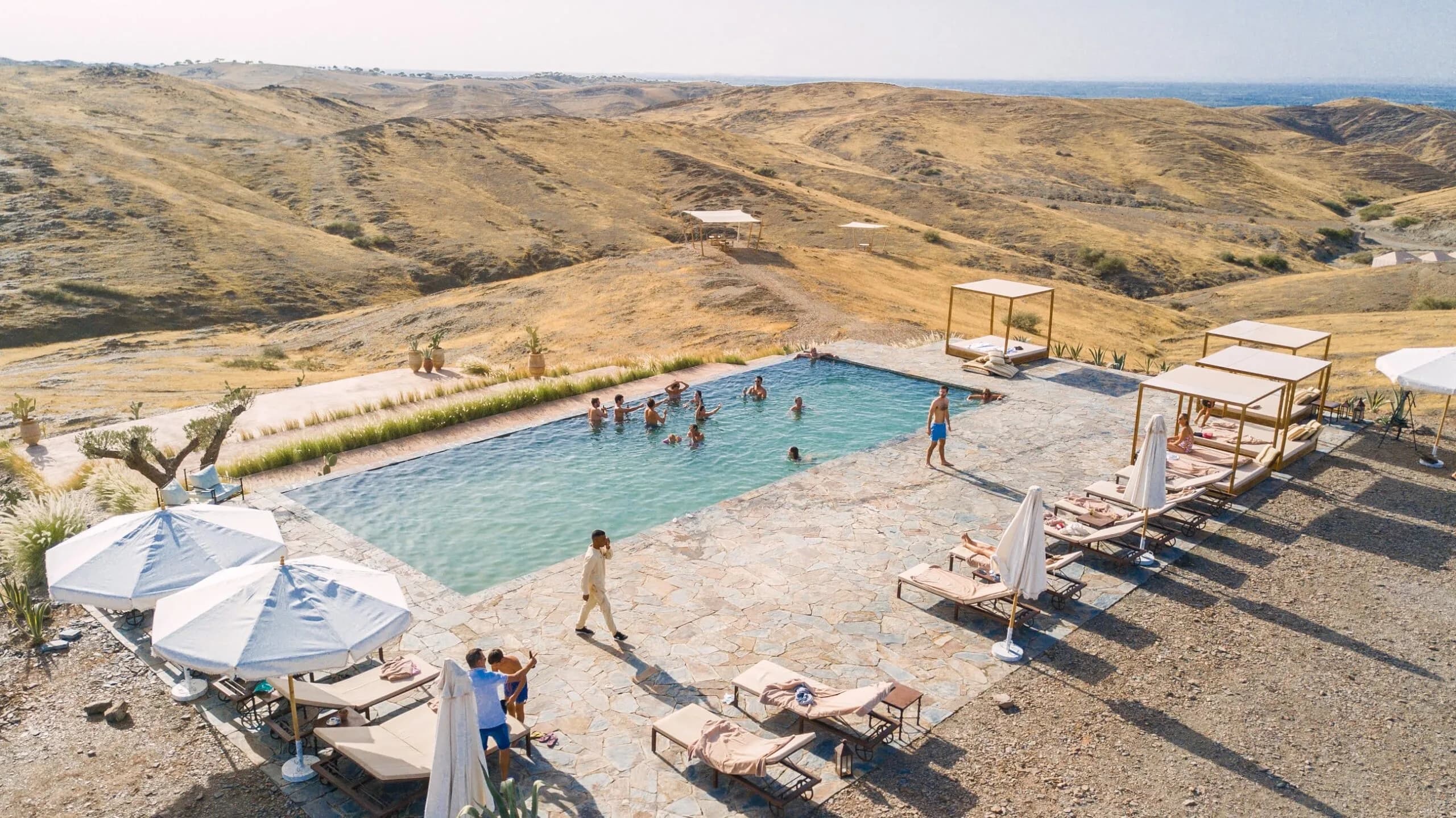 The White Camel Agafay pool