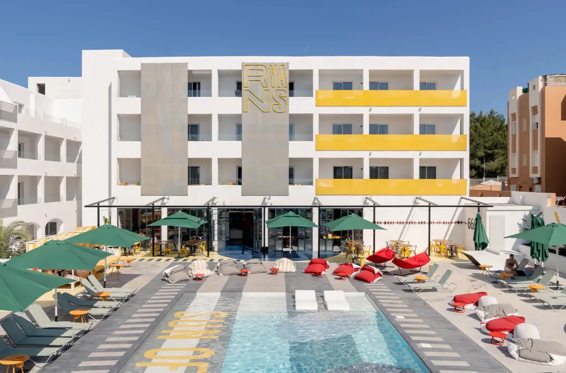 Ryan’s Lola’s Ibiza pool