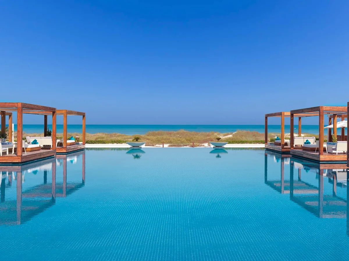 Saadiyat Beach Club infinity pool and beach