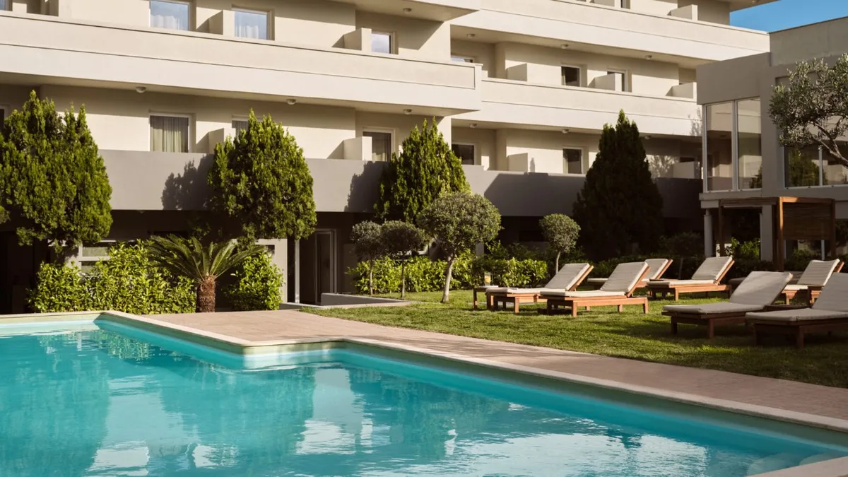 Garden pool at Civitel Attik and Esprit hotel in Maroussi Athens