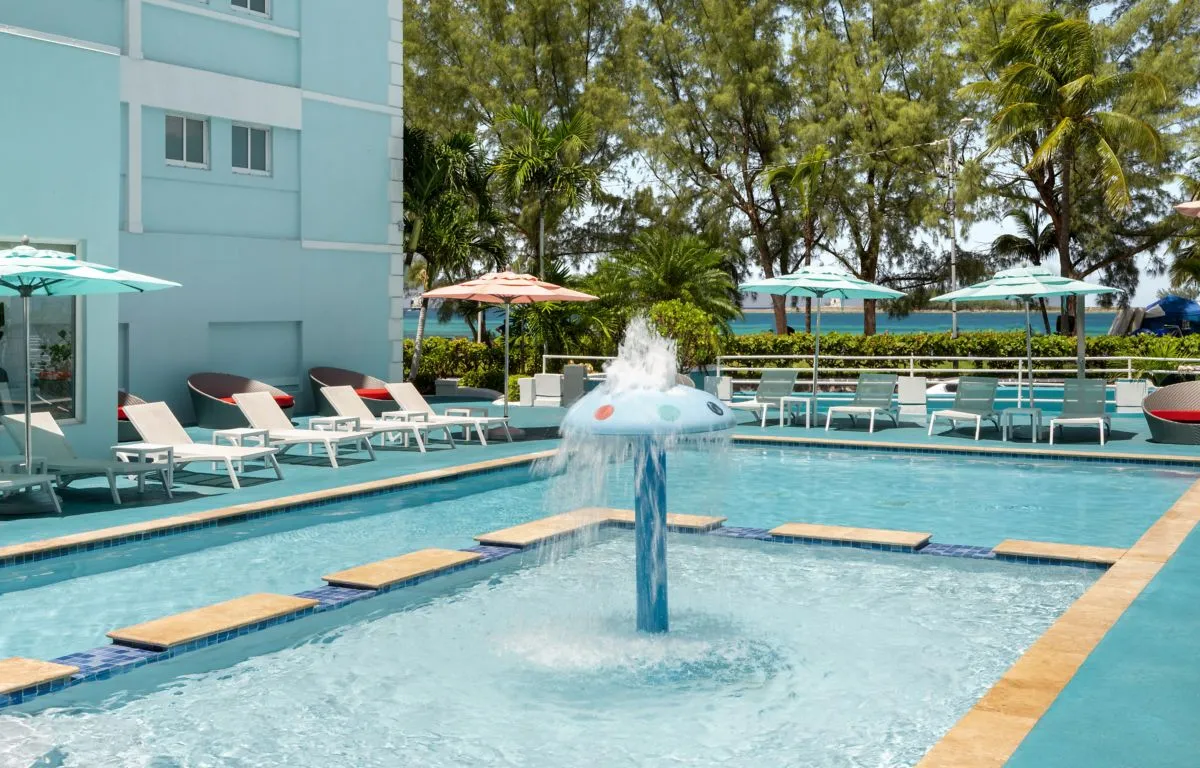 Courtyard by Marriott Nassau Downtown Junkanoo Beach pool day pass