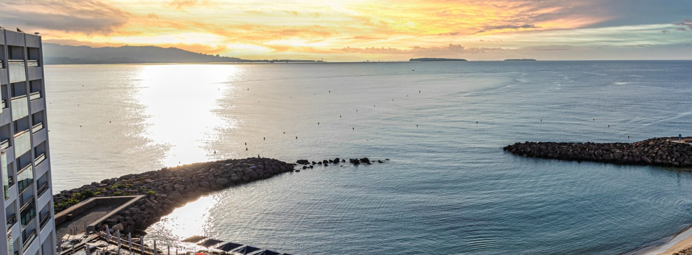 Pullman Cannes Mandelieu pool and private beach