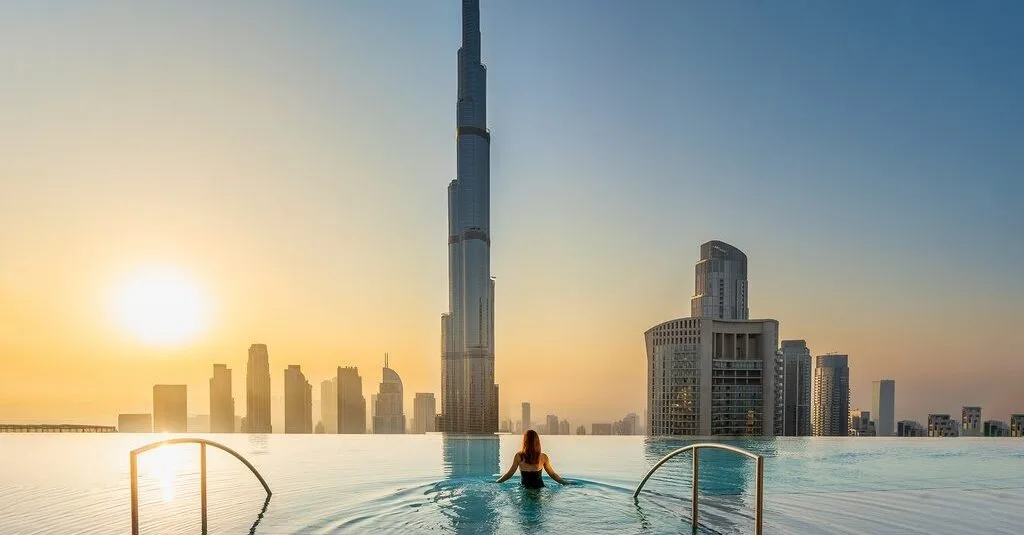 Address Dubai Mall pool day pass