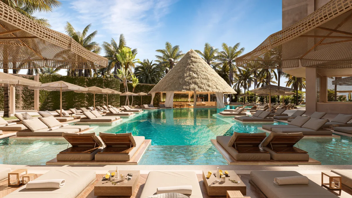 Hotel pool day pass in Isla Mujeres