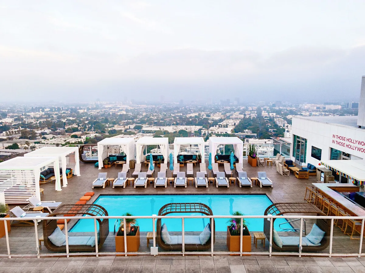 Andaz West Hollywood rooftop pool