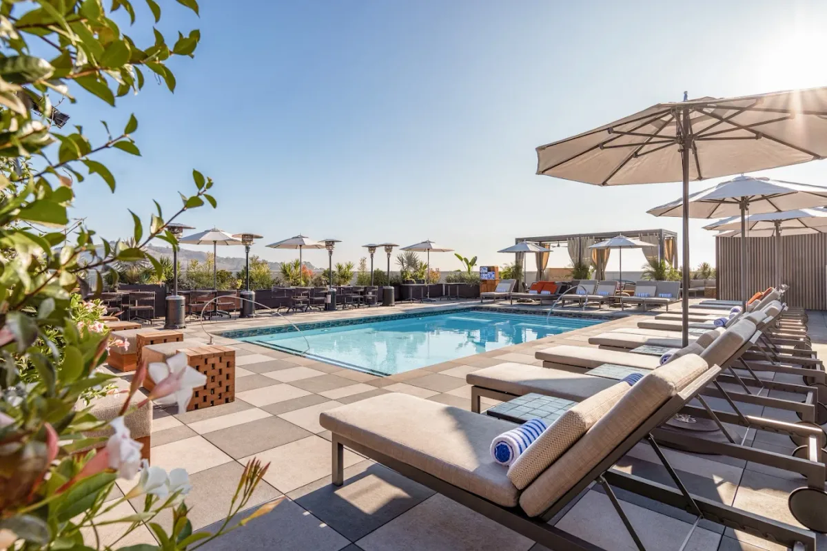 The Shay rooftop pool Culver City
