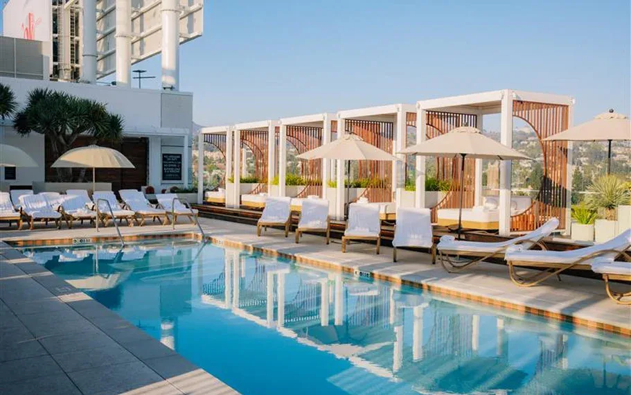 W Hollywood Wet Deck rooftop pool