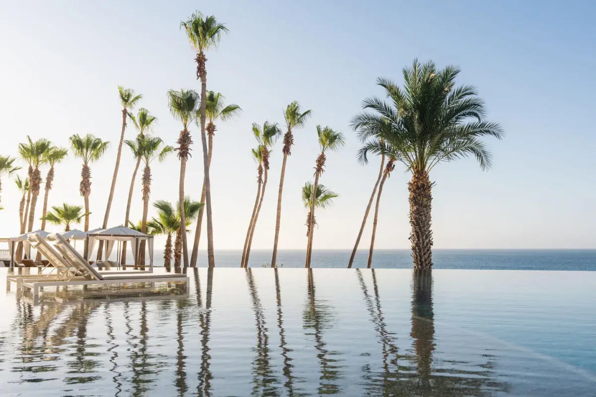 Hilton Los Cabos infinity pools overlooking Sea of Cortez