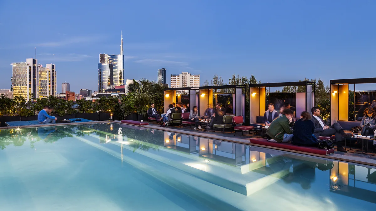 Ceresio7 rooftop pool