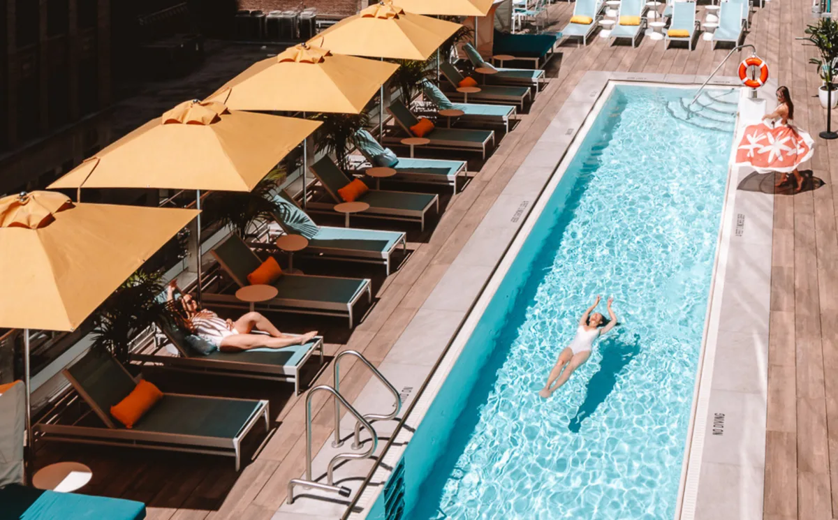 Margaritaville Resort Times Square rooftop pool