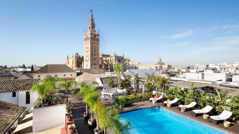 Hotel pool day pass in Seville